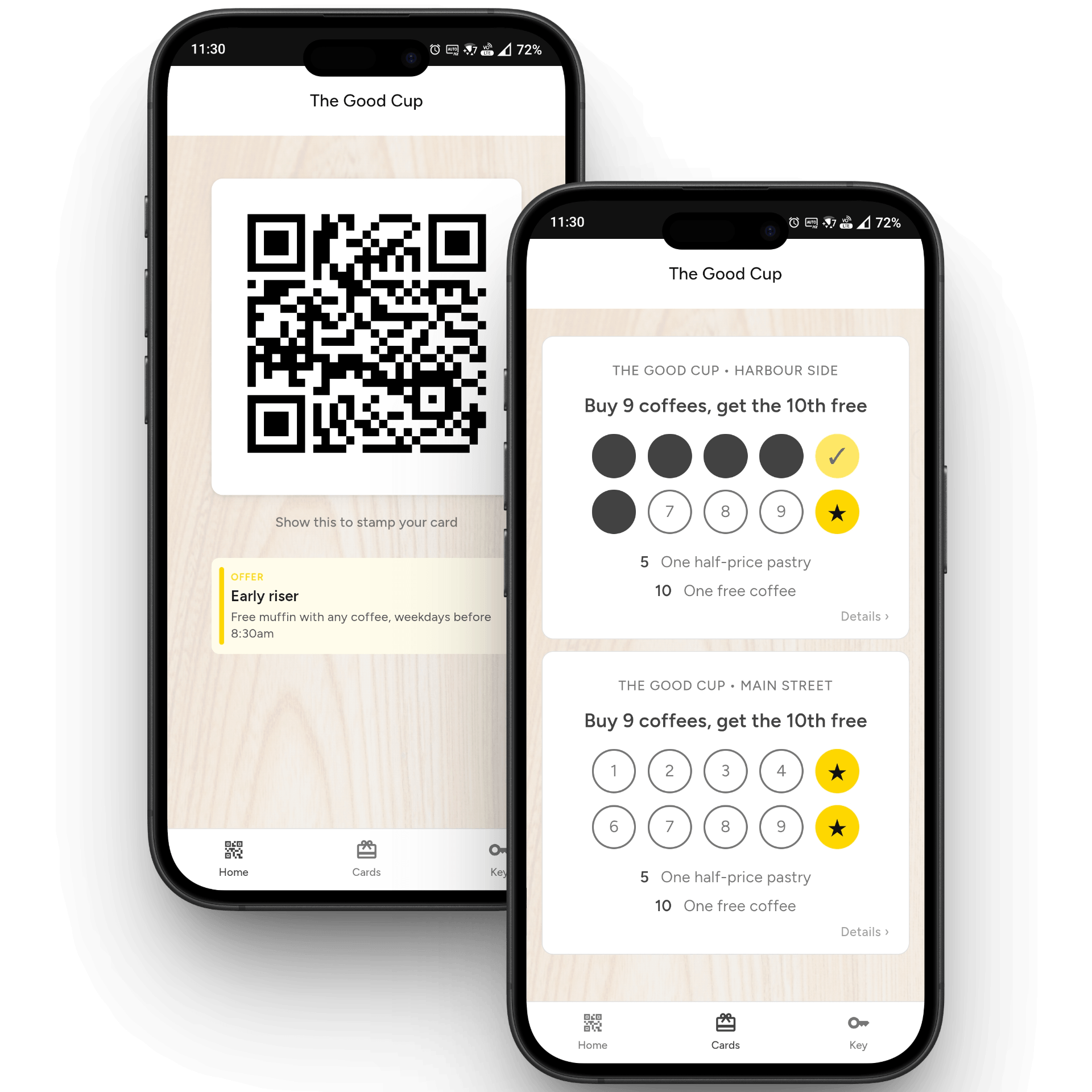 RAPIDSTAMPS customer app
